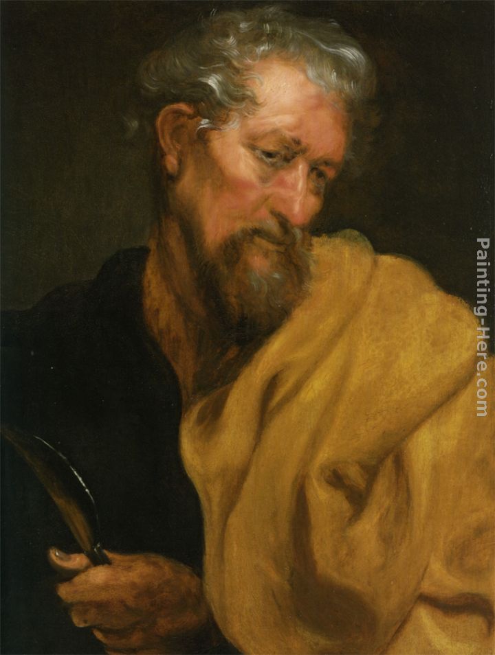 Saint Bartholomew painting - Sir Antony van Dyck Saint Bartholomew art painting